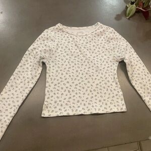 PacSun White and Blue Kids Long Sleeve Shirt